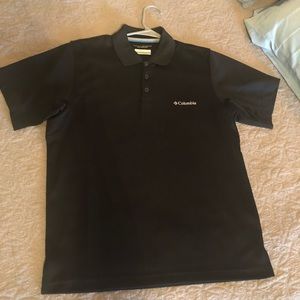 Two classic men’s Columbia polo shirts.